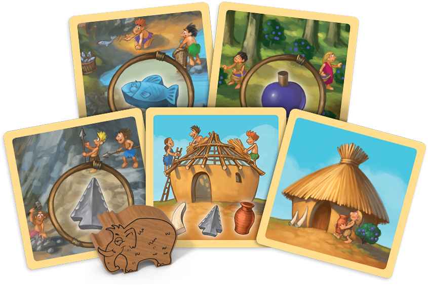My First Stone Age Card Game Z-man Games ZMG 7266 for sale online