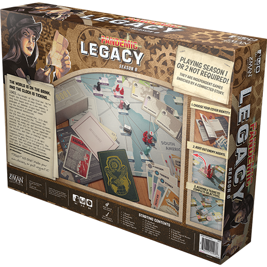 Pandemic Legacy A Cooperative Legacy Game by Z-Man Games Studio Season Zero