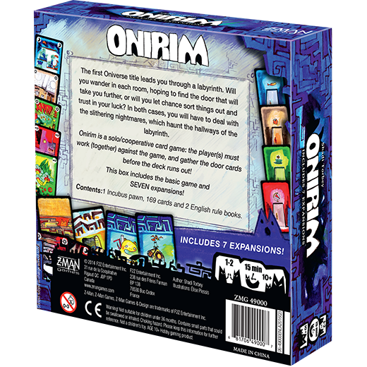 NEW Z-Man Games Onirim Board Game 