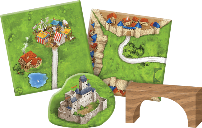 Carcassonne Bridges Castles & Bazaars Expansion #8 Board Z-Man Games ZMG 7818