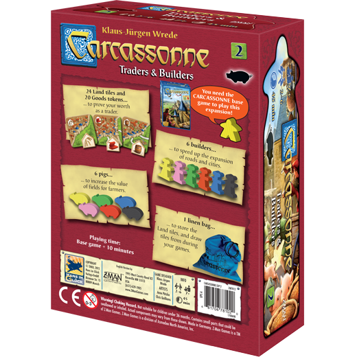 2 Carcassonne-Traders and Builders Expansion