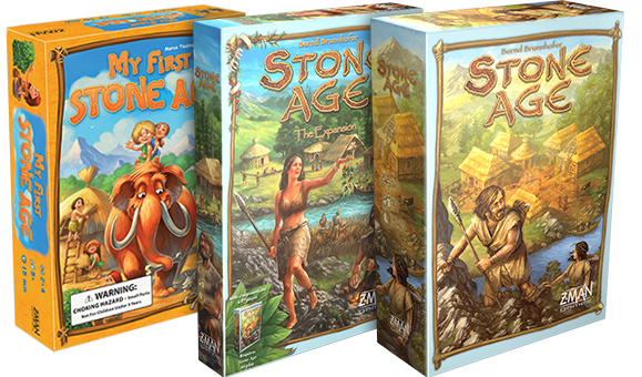 NEW Stone Age Board Game, Z-Man Games, Family, 2-4 Players, 60 Min, Asmodee 